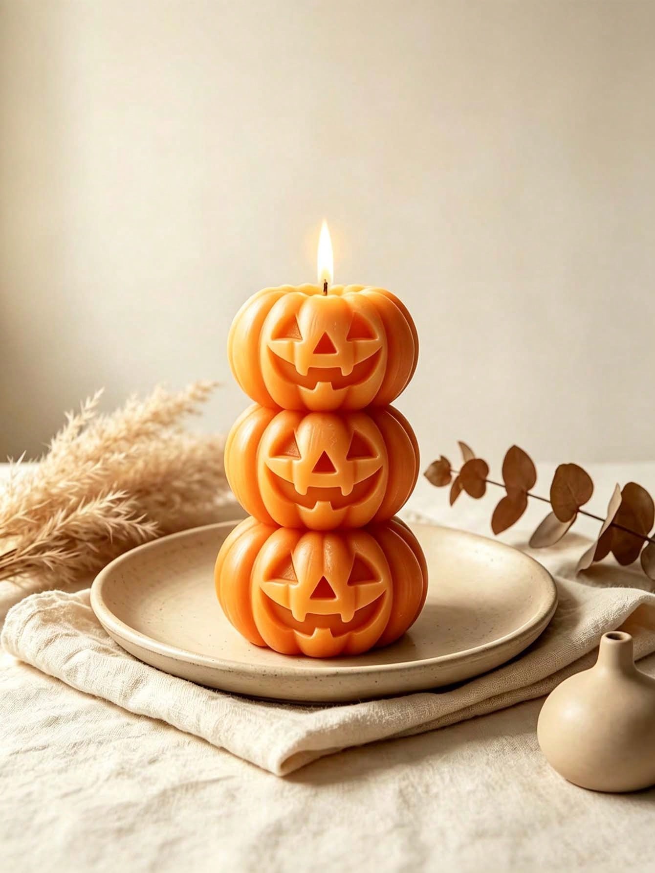Candle Fragrance - 1 szt. Halloweenowa 3-warstwowa świeca w