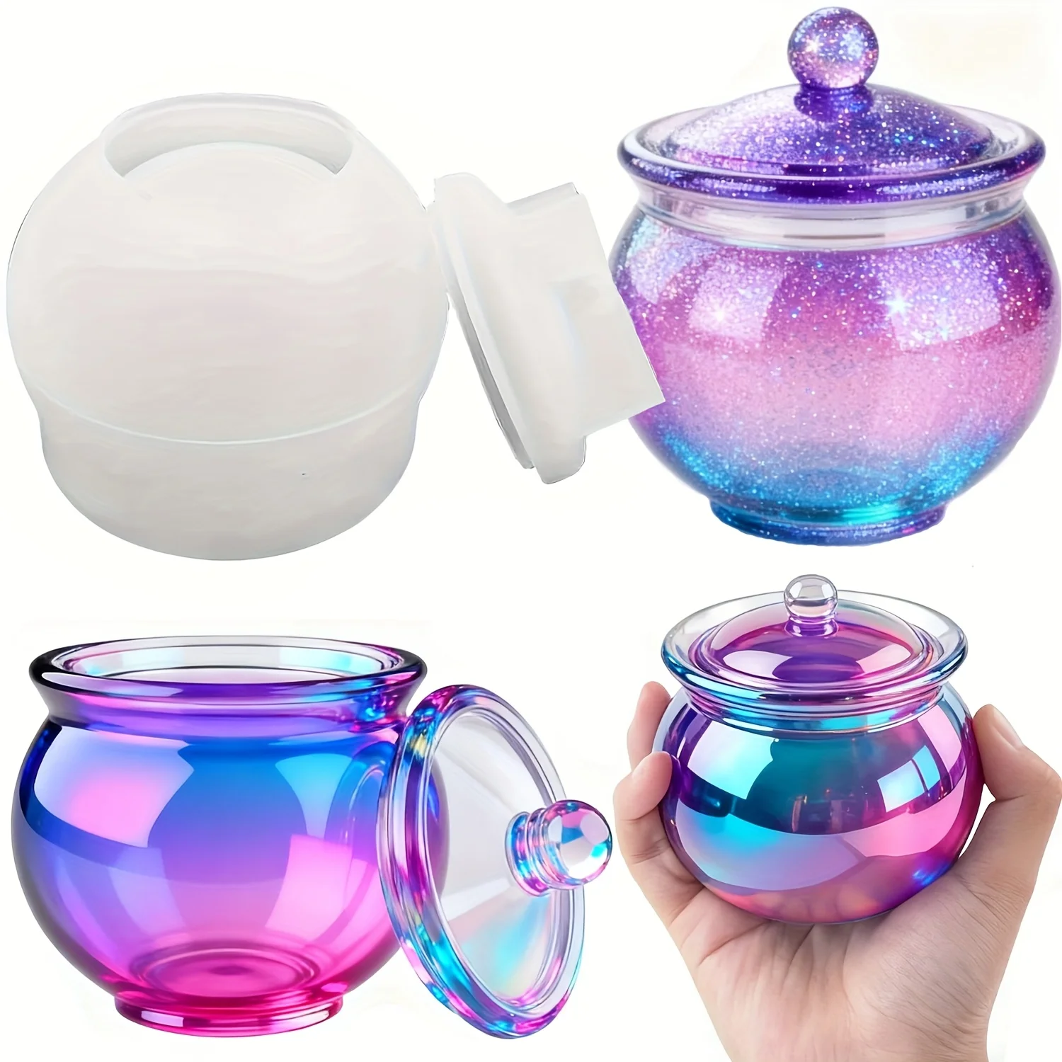 1 zestaw okrągłych form z żywi – Candle Molds recenzja i cena